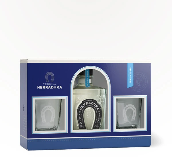 Herradura - Silver Tequila Gift Set With Two Glasses